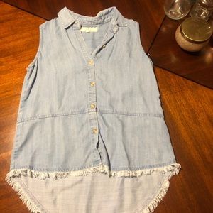 Adorable denim tank!